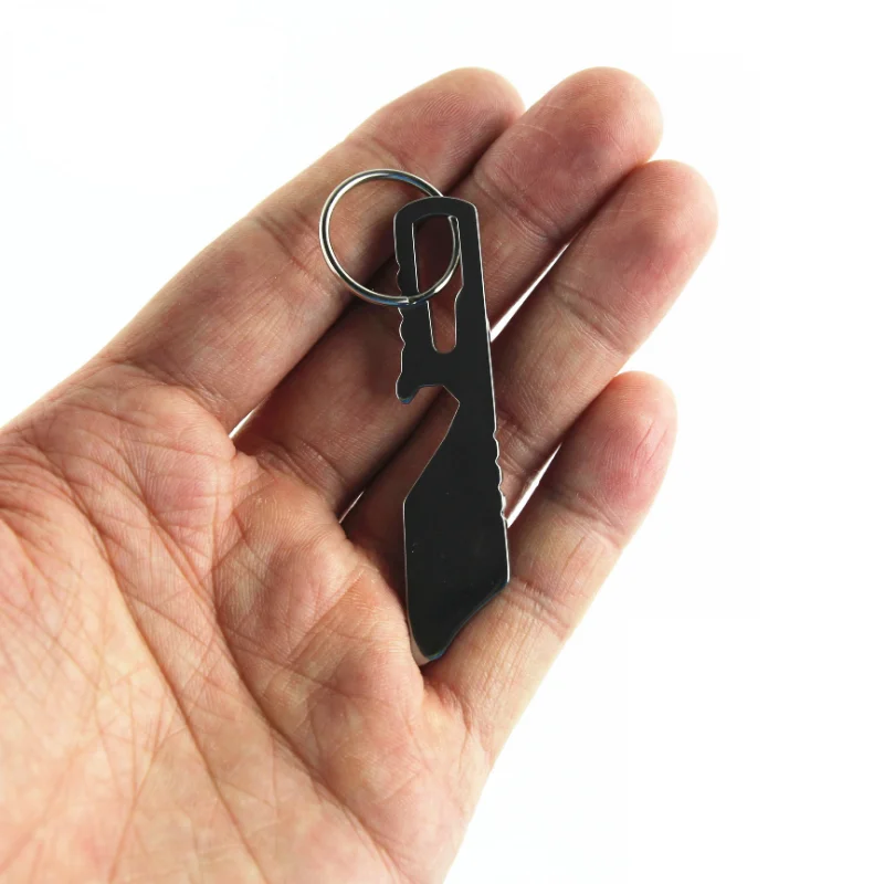 

Outdoor Mini Keychain Accessories Edc Portable Multi-Function Pocket Tool Crowbar Screwdriver Bottle Opener