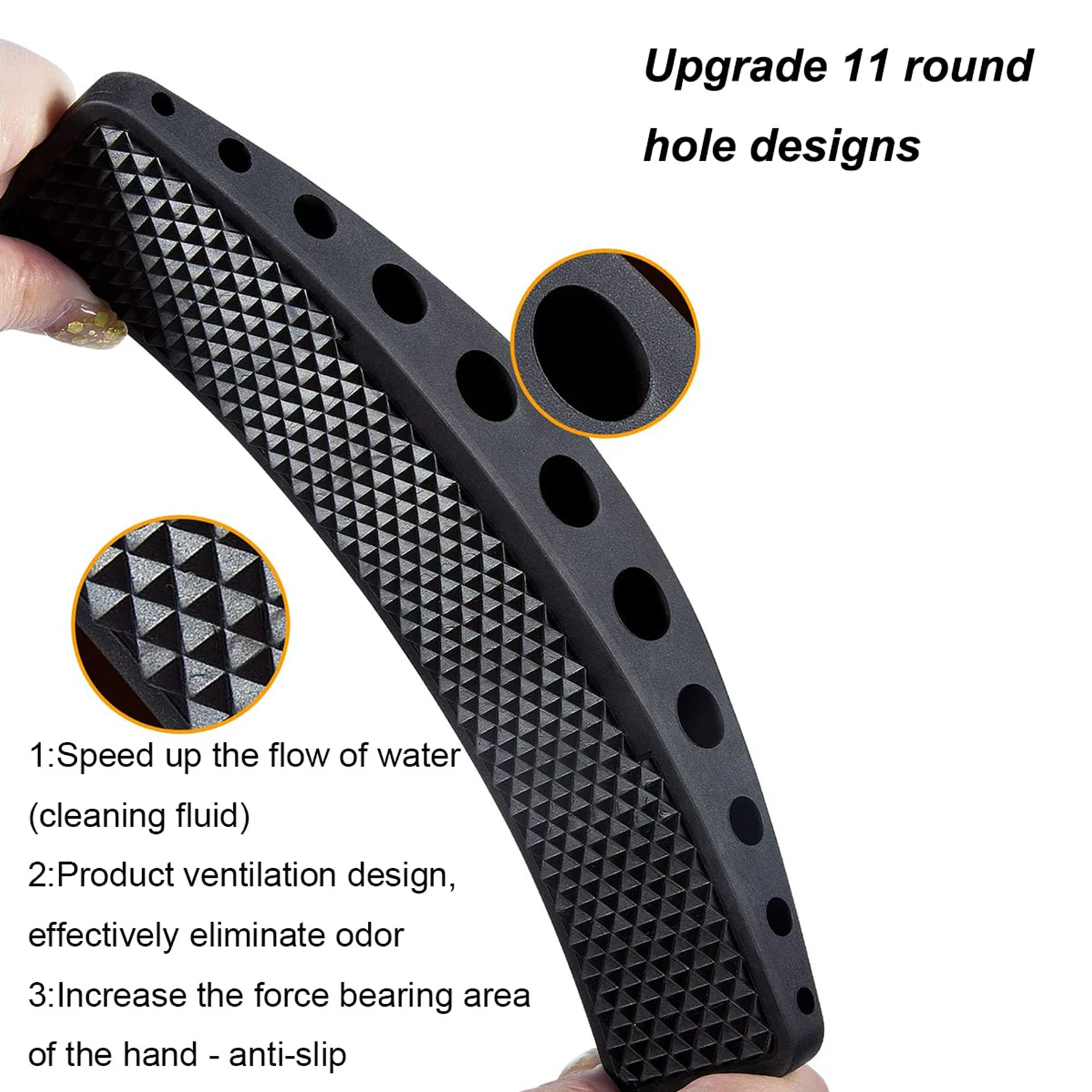 6-in-1 Horse Grooming Brush Plush Pet Grooming Supplies, Multi-Functional Deshedding Massage for Horses (Black、blue、red)