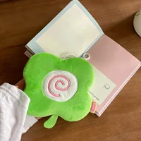 MINKYS Kawaii Lucky Clover Plush Card Bag Star idol Photocards Chasing Small Card Holder Stationery 2