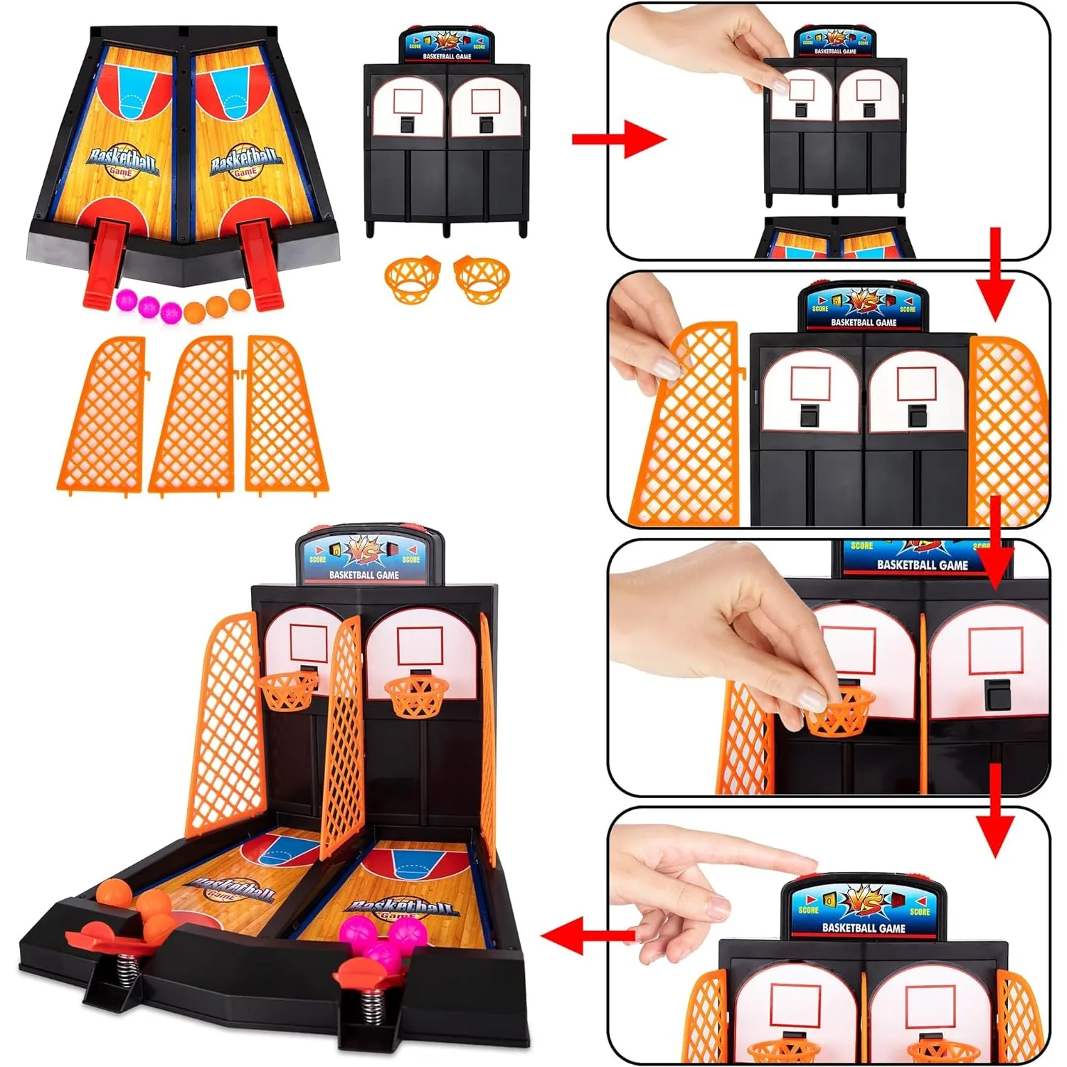 Basketball Toys Tabletop Basketball Games for Kids and Adults Desk Games for Office Best Basketball Gifts Idea for Boys & Girls 4