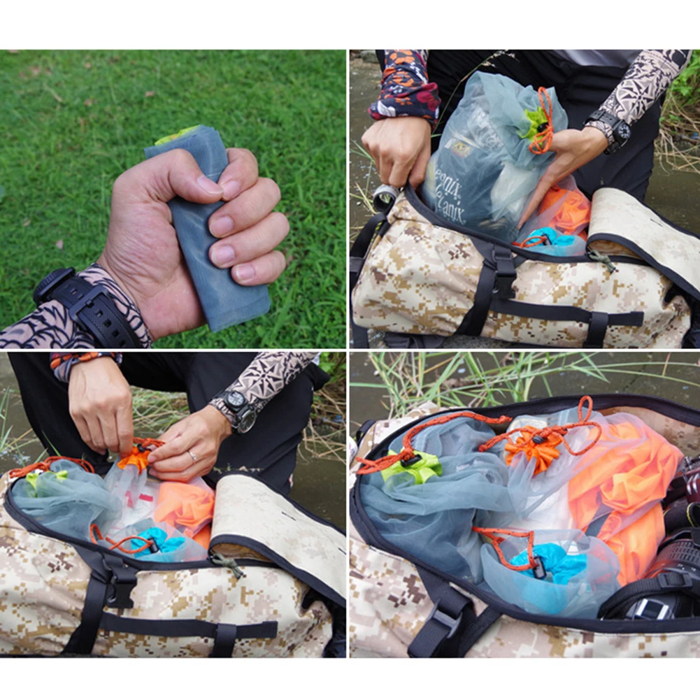 Portable Compression Stuff Sack Bag Waterproof Drawstring Travel Sundry Bag Space Saving Carry Pouch for Camping Travel Hiking