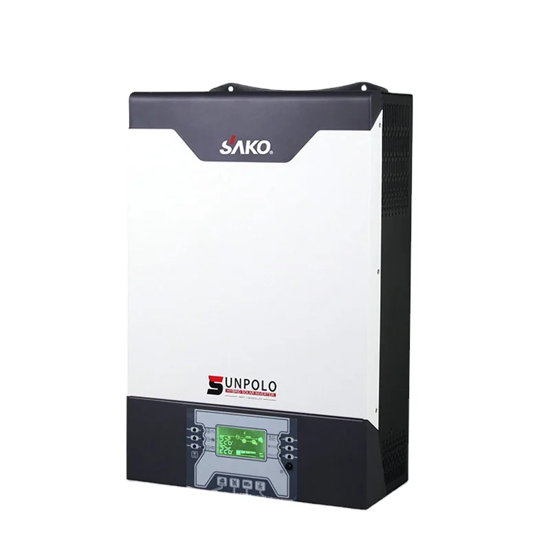 SAKO SUNPOLO 5KV 48V 그리드 벽 마운트 순수 사인파 변환기 Mppt 하이브리드 태양 광 인버터