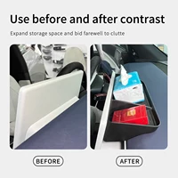 for Xpeng G6 2023-2024 Central Control Screen Rear Storage Box Car Interior Accessories Dashboard Storage Tray 4