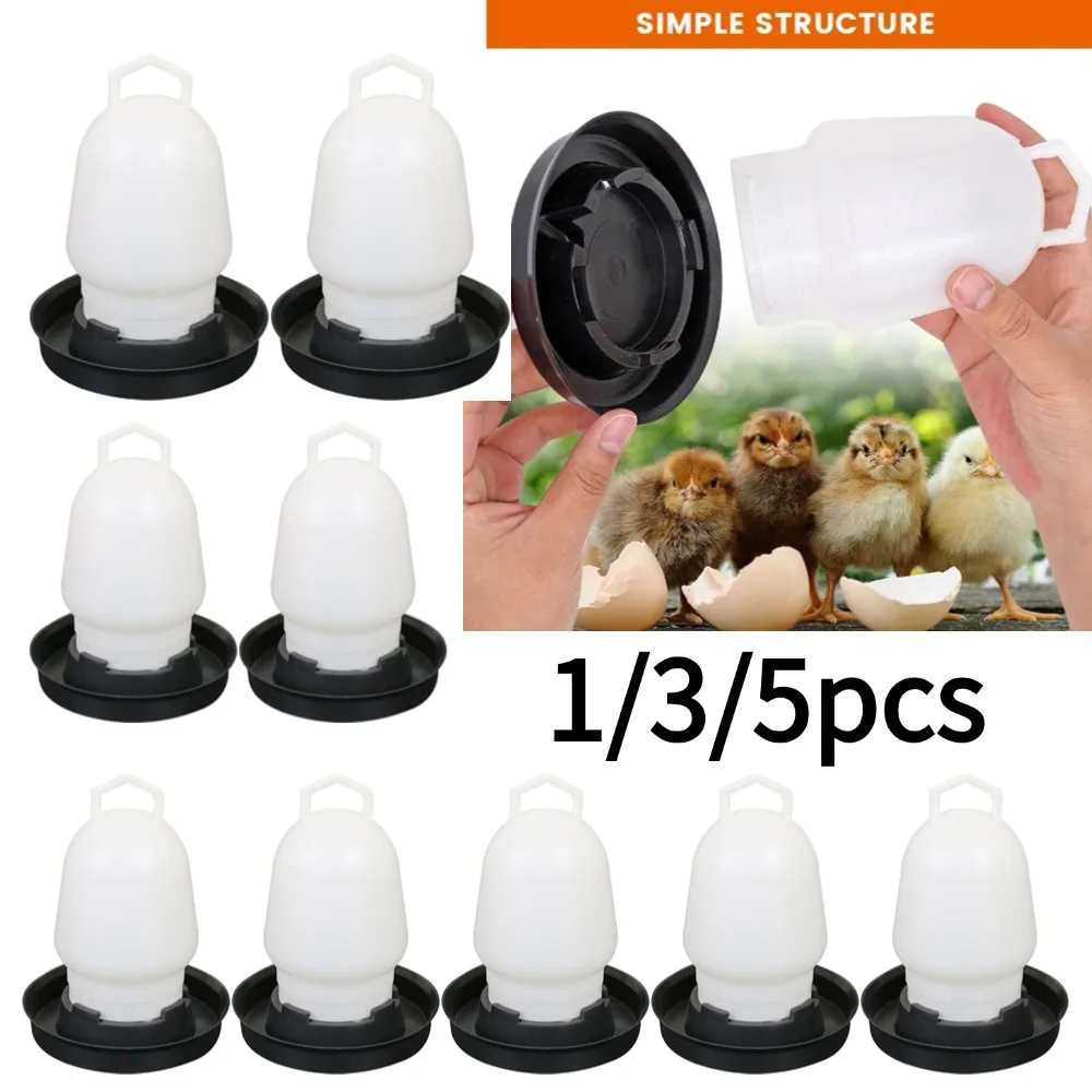 Plastic Automatic Chicken Water Drinker Feeder