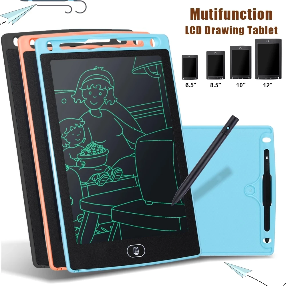 6.5/8.5/10/12 inch LCD Drawing Tablet For Children's Toys Painting Tools Electronics Writing Board Boy Kids Educational Toys 1