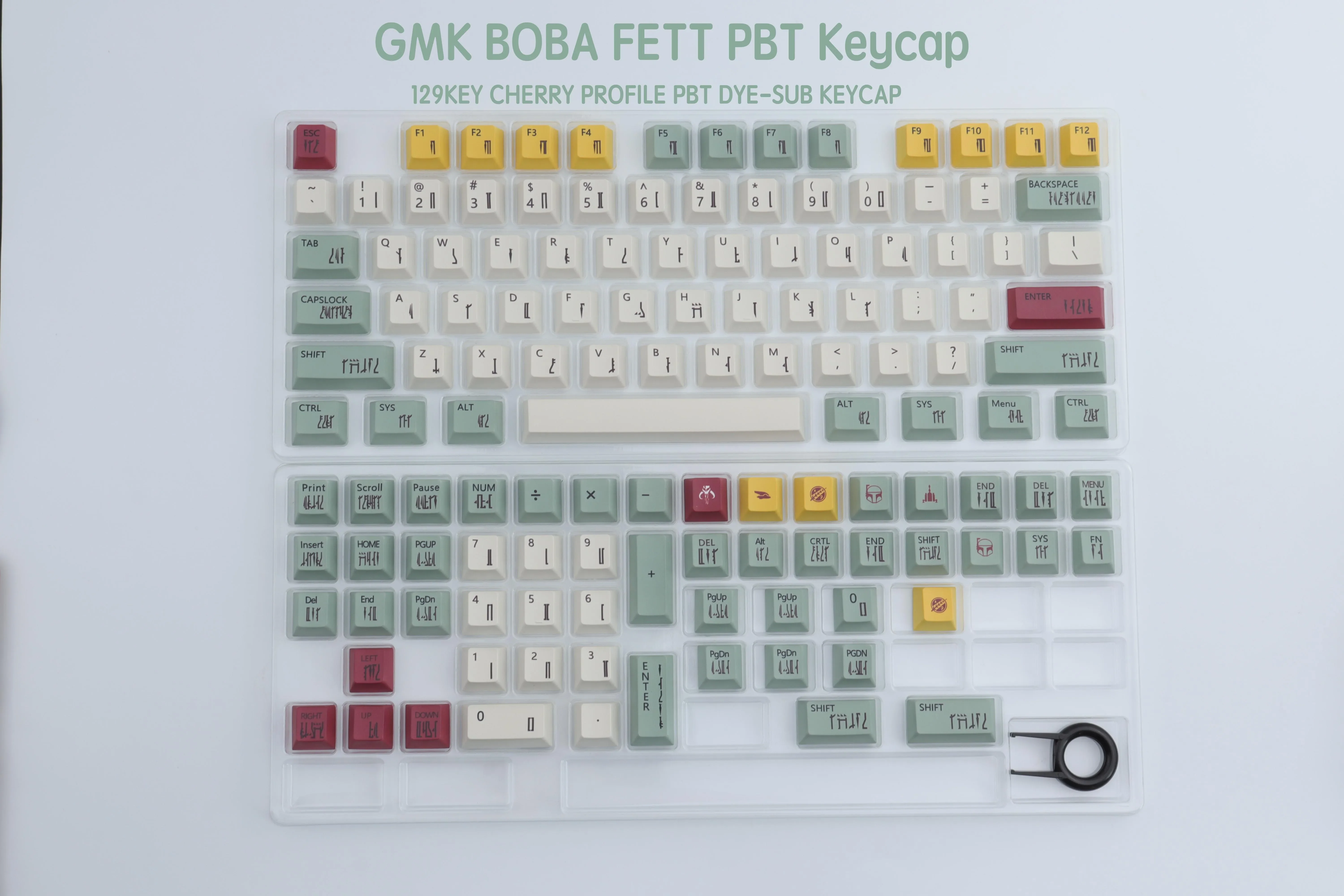 GMK ABS キーキャップ ボバ・フェット スターウォーズ GMK BOBA FETT PBT Keycap 167 Keys Cherry Profile DYE-SUB