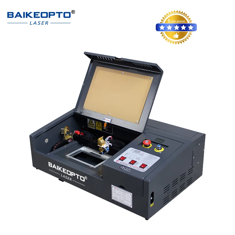 40W/50W Mini Portable CO2 Laser Marking Machine Desktop CO2 laser marker for Wood Plastic Glass 3