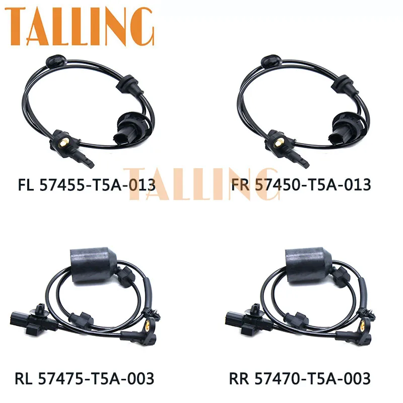 

Front Rear Left/Right ABS Wheel Speed Sensor for Honda Fit City Jazz 57450-T5A-013 57455-T5A-013 57470-T5A-003 57475-T5A-003