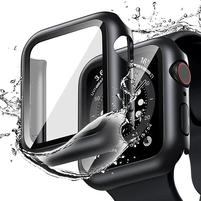 Tempered Glass cover Screen Protector For Apple Watch Case Accessories 45mm 41mm 44mm 40mm 42mm Apple watch serie 9 4 5 6 SE 7 8