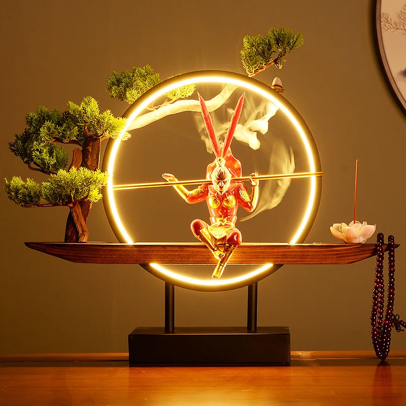 

Monkey King Incense Holder BackFlow Incense Burner Fashion Gift Accessories Incense Burner Quemador Powder Incense Burner Kit