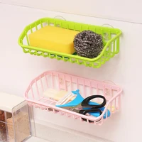 Multifunctional Durable Suction Cup Dishwashing Sponge Holder Hanging Storage Rack Drain Rack Sink Shelf Kitchen Accessories 2