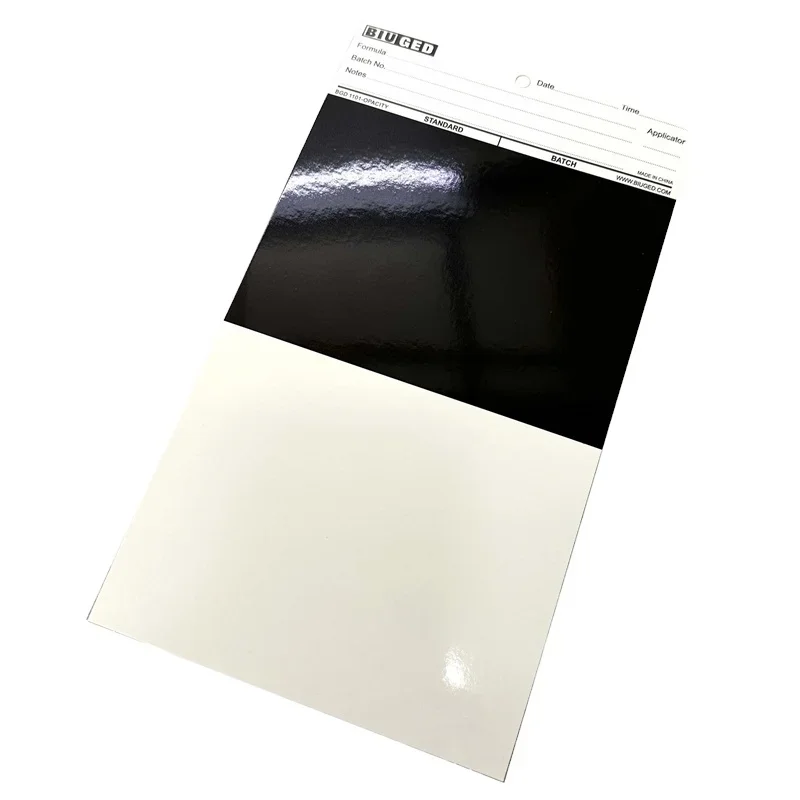 BGD1101 Film Laminated Drawdown Cards And Opacity Charts Cover Test Card/Excellent solvent resistance/Strong adhesion