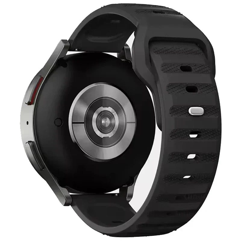 Breathable Soft Silicone Replacement Strap, 20-22mm, Enhanced Comfort and Style