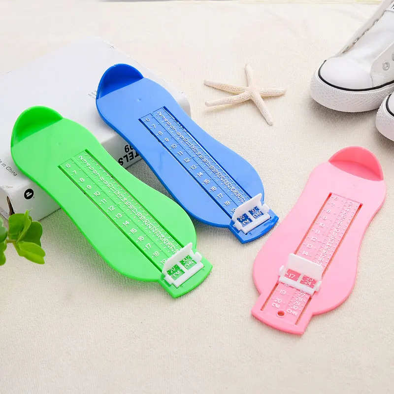 Cute Baby Foot Ruler Measure Kids Infant Adjustable Size Children Shoe Length Measuring Tool Fittings Gauge Calculator Device