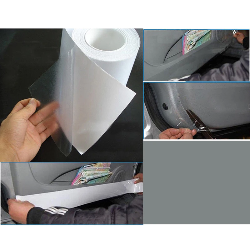 

Sill Edge Paint Clear Car Vinyl 300*15cm Car OPVC Transparent Weatherproof Protection Film Ultra-Tough High Flexibility