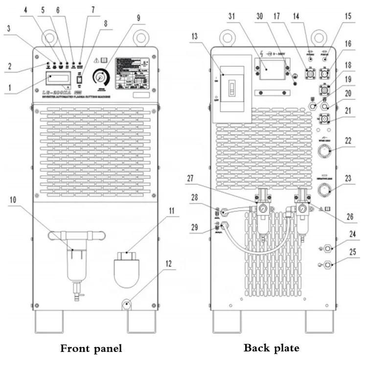 Processing Plasma power supply LGK-200HD plasma cutting machine 5
