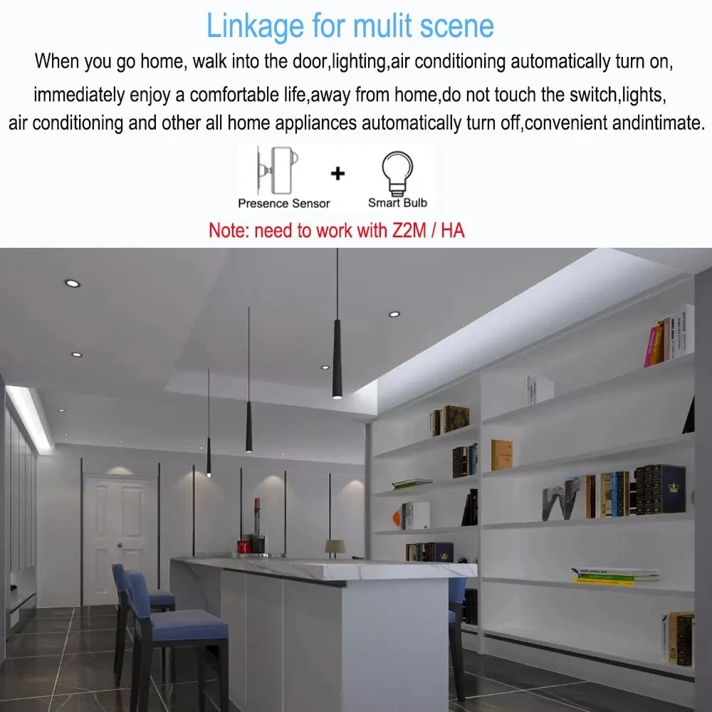 Human Presence Detector,Luminance/Distance Detection,  Smart PIR Motion Sensor Support Home Assistant