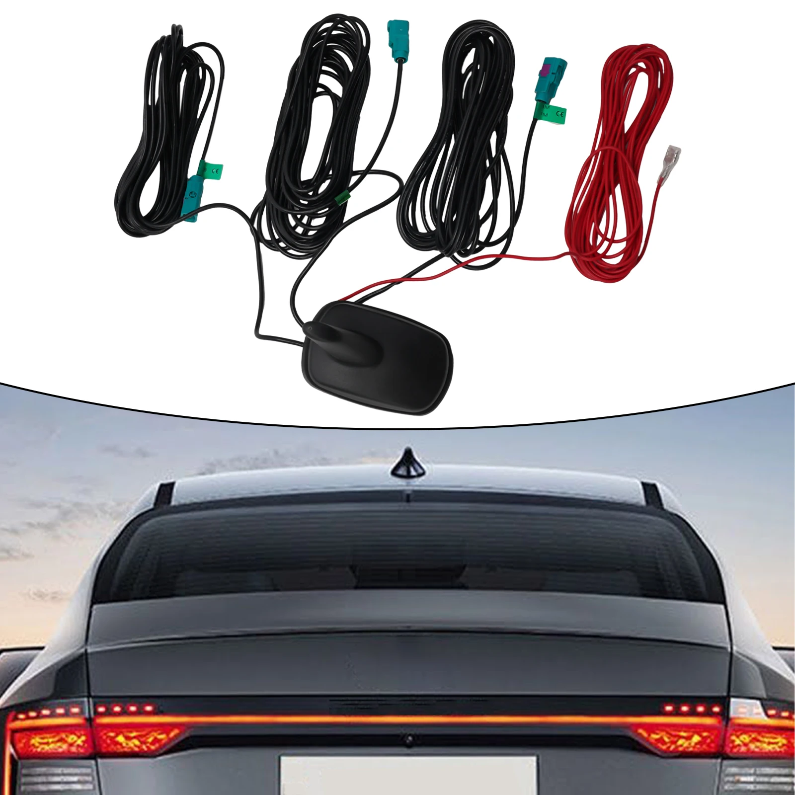 

1set Car Fin Aerial Antenna Roof GPS AM/FM Radio Signal Tuner DAB+ Receiver Roof Antenna Car Accessories