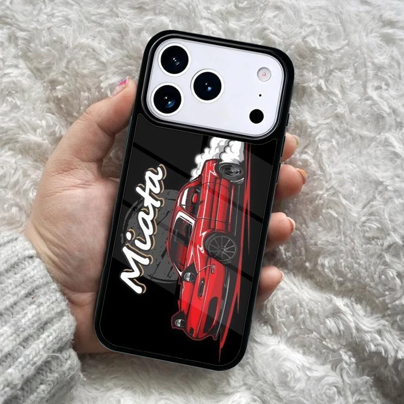 Sleek Shockproof Bumper Phone Case Cover - MX-5 Miata Edition