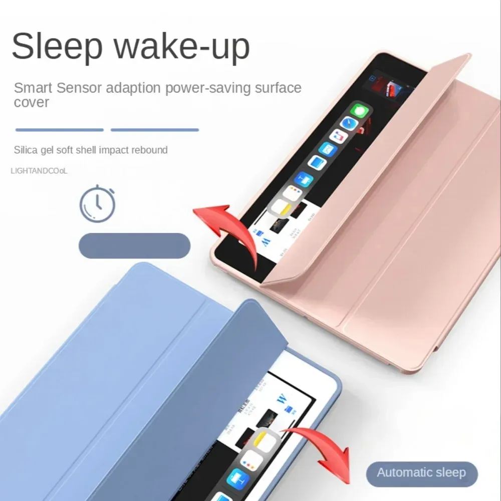 Premium Smart Cover Case with Pencil Holder and Auto Wake/Sleep