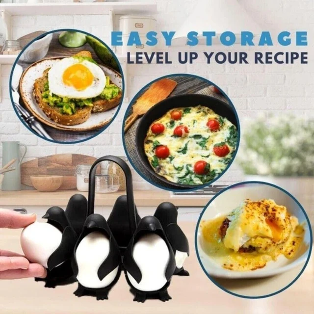 Egg Racks Cute Penguin Shaped Egg Boilers in 2023  Egg storage, Funny  kitchen gadgets, Cute penguins