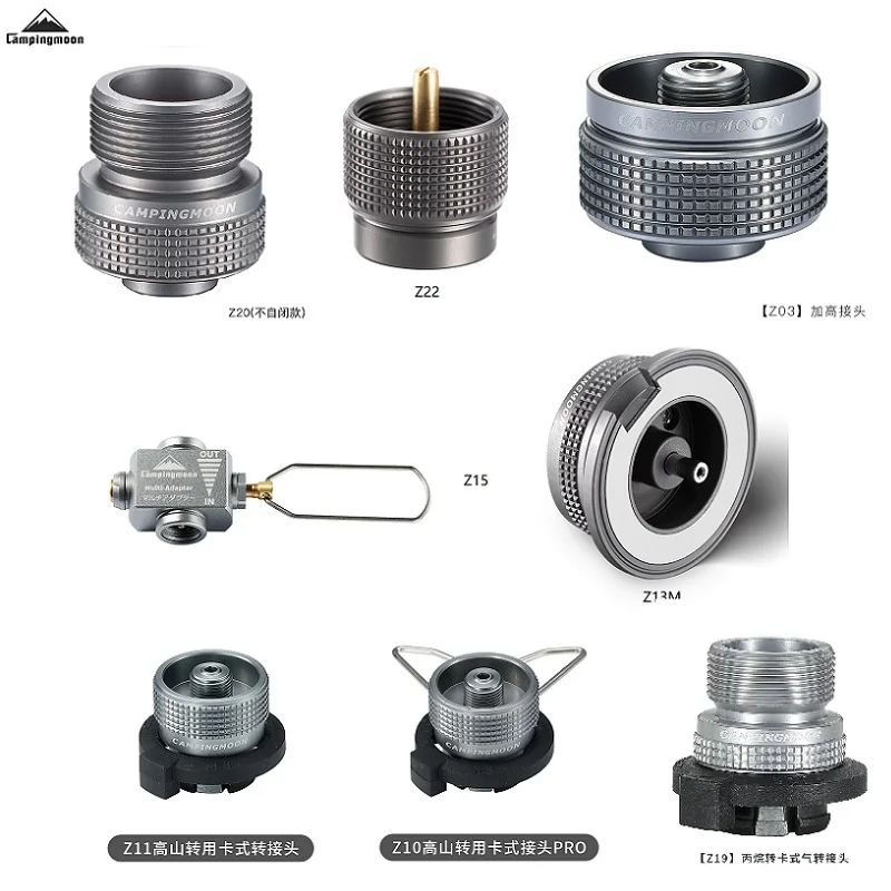 Gasherd-Adapter Campingmoon Z03 Z10 Z11 Z13 Z13M Z15 Z19 Z20 Z22 Gastank-Anschluss-Konverter optional - AliExpress 18