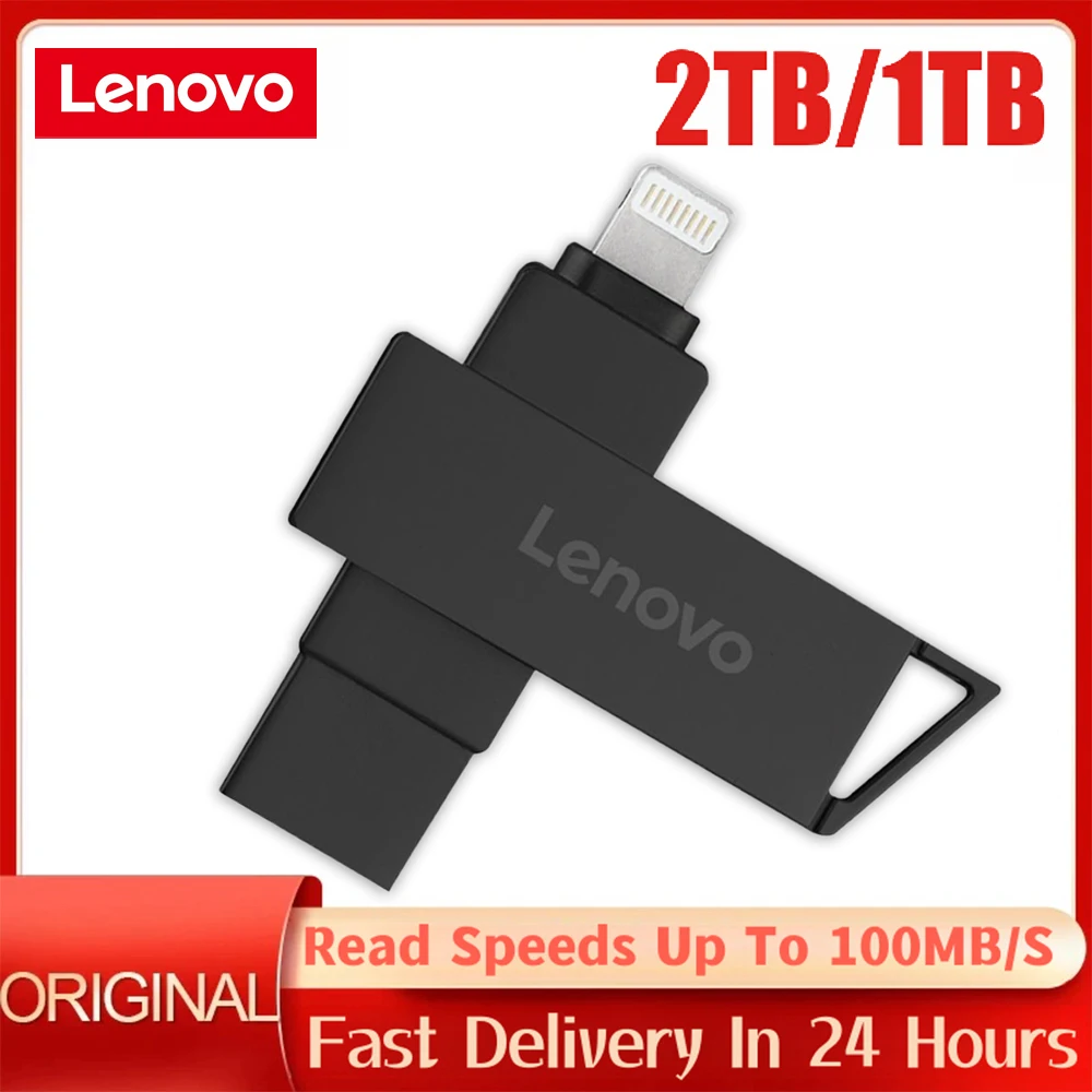 Lenovo Usb 3.0 Flash Drive 2Tb 1Tb 512Gb Super Tiny Pen Drive Chiavetta Usb Memoria Usb Impermeabile Flash Disk Per Tablet Pc/Laptop