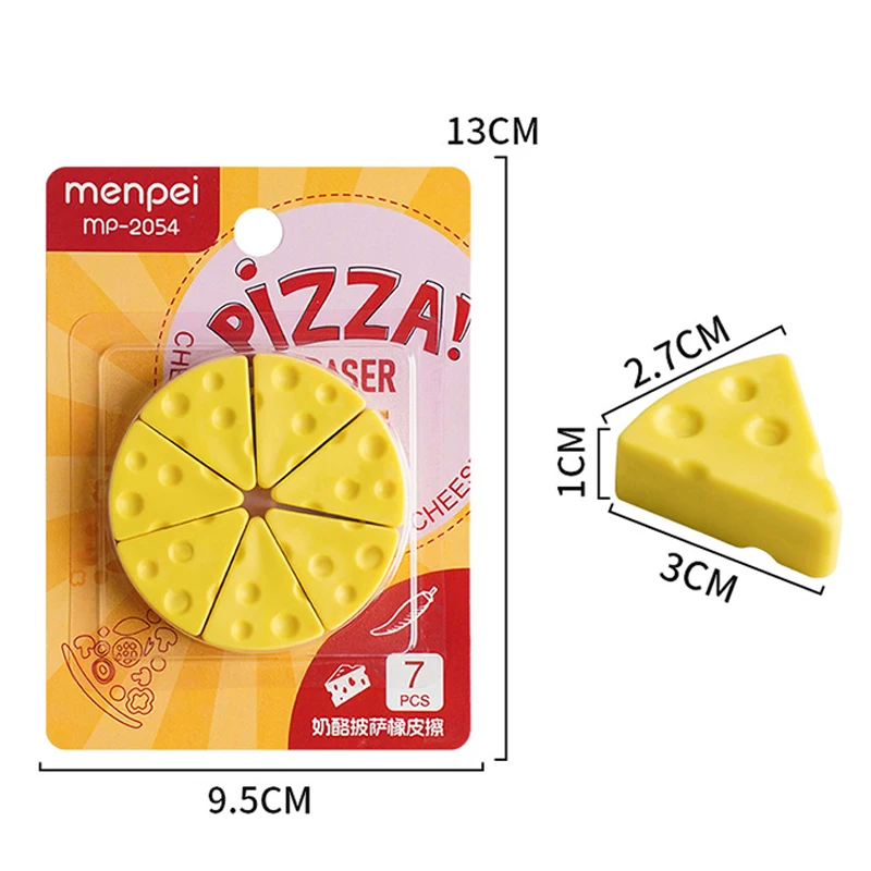Simulation Cheese Eraser Soft School Supplies Clean Mess Free Stationary Office Student Rubber Eraser For Kids Gift - 2