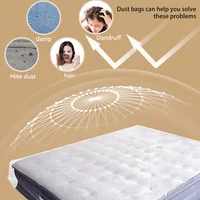 150/200x240x35cm Mattress Protector Packaging Bag Moisture-proof Dust Cover Thickness 0.08mm PE Transparent Moving Home Storage 5