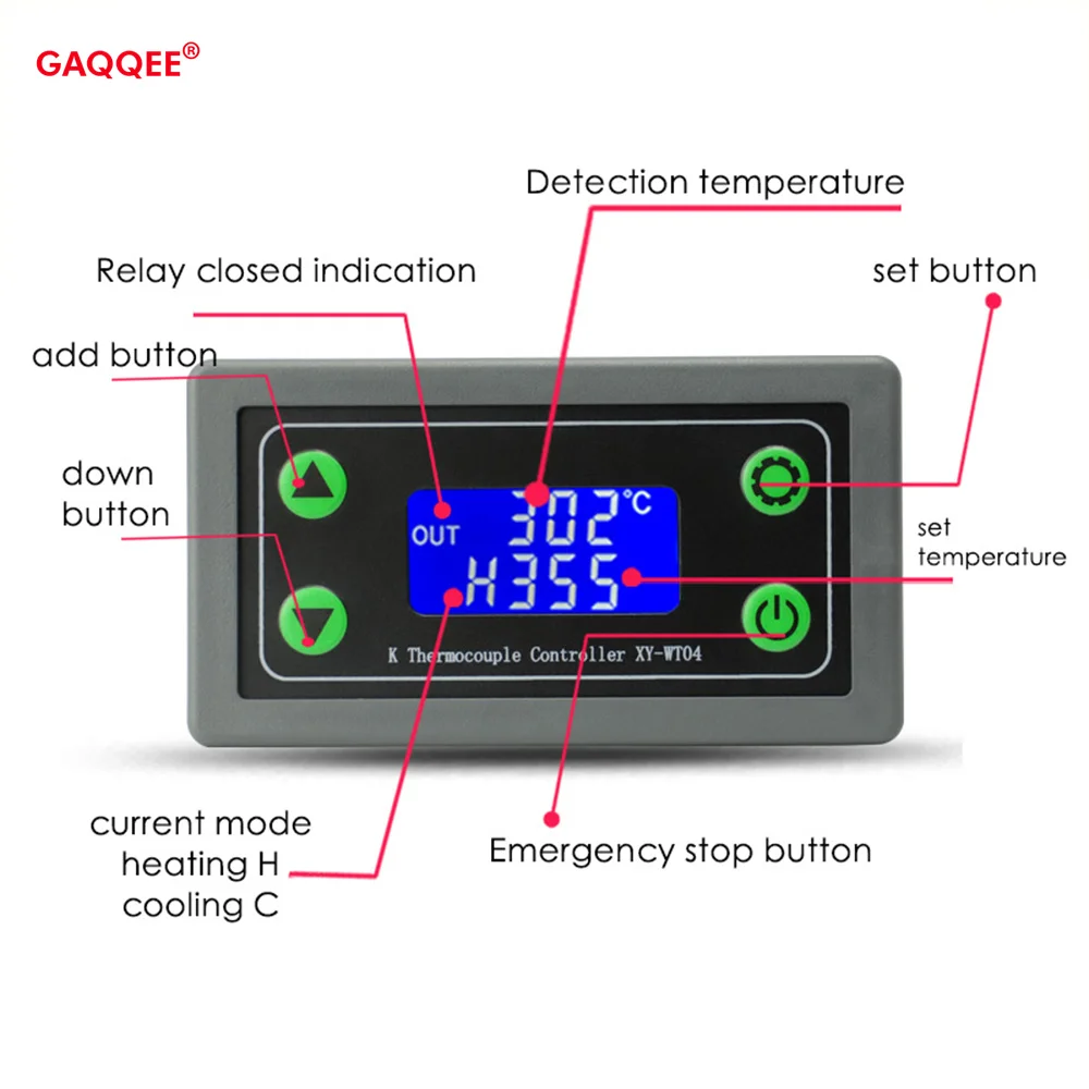 Termostato Digitale LCD DC 6-30V - Controllo Temperatura -50°C A 110°C Con Sonda Impermeabile - Foto 5