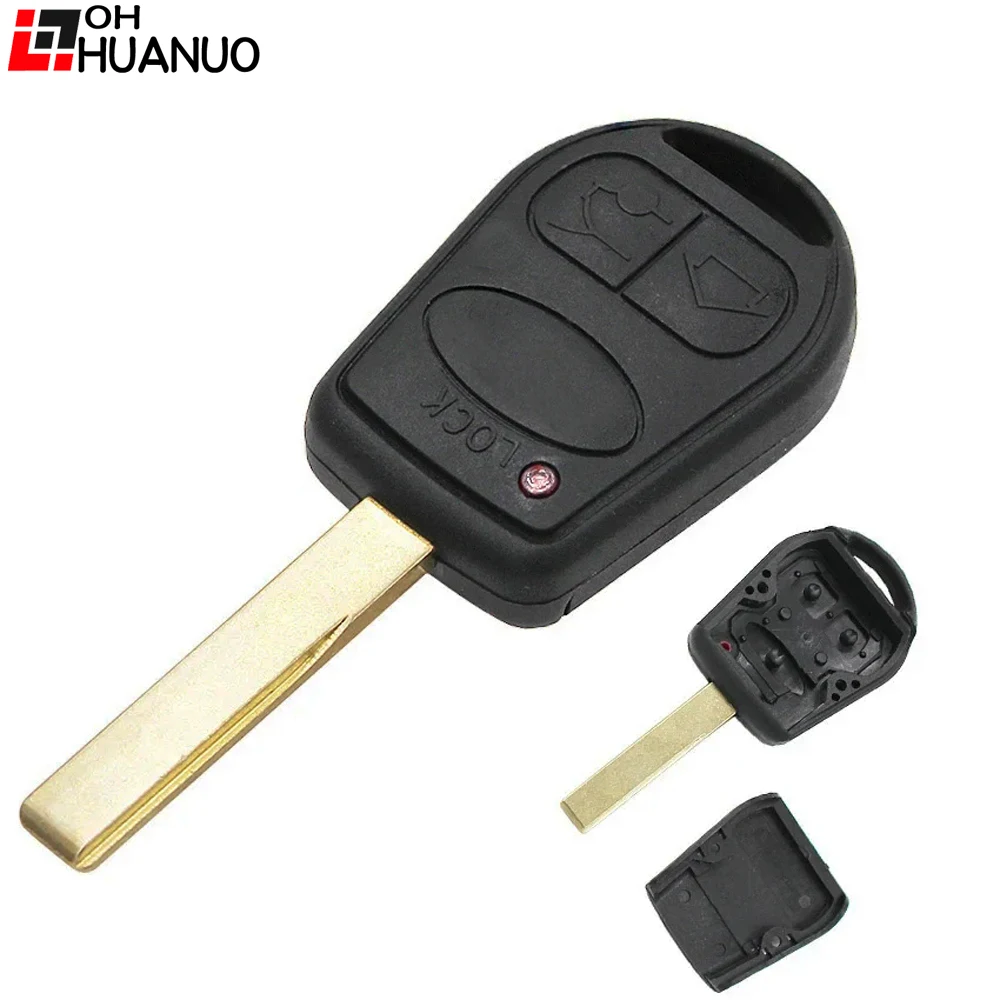 Car Remote Key 3 BUTTON REMOTE CAR KEY Fob Case Shell For Land Rover For Range Rover L322 VOGUE HSE HU92 Blade key case car key shell car remote key key shell