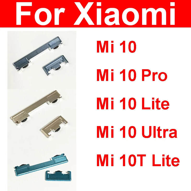 

Боковая кнопка включения/выключения громкости для Xiaomi Mi 10 Mi 10 Pro Mi 10 Lite Mi 10T Lite Power боковые кнопки громкости запасные части