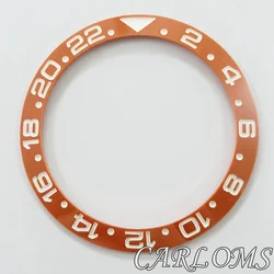 Premium Black Rose Gold Multicolor Ceramic GMT Bezel Insert (Orange)