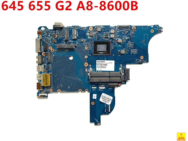 Usado para hp Probook 645 655 g2 Motherboard A88600b 8423476050a2723801-mb-a02 001 842347501 842347-601 100 Testado Inteiramente
