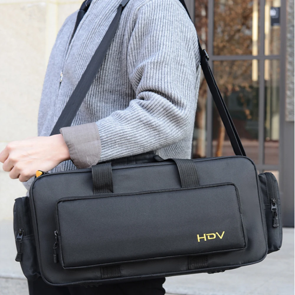 Borsa per fotocamera DSLR e mirrorless con accessori per obiettivi, batterie, cavi, custodia per fotocamera con tracolla regolabile golare 가