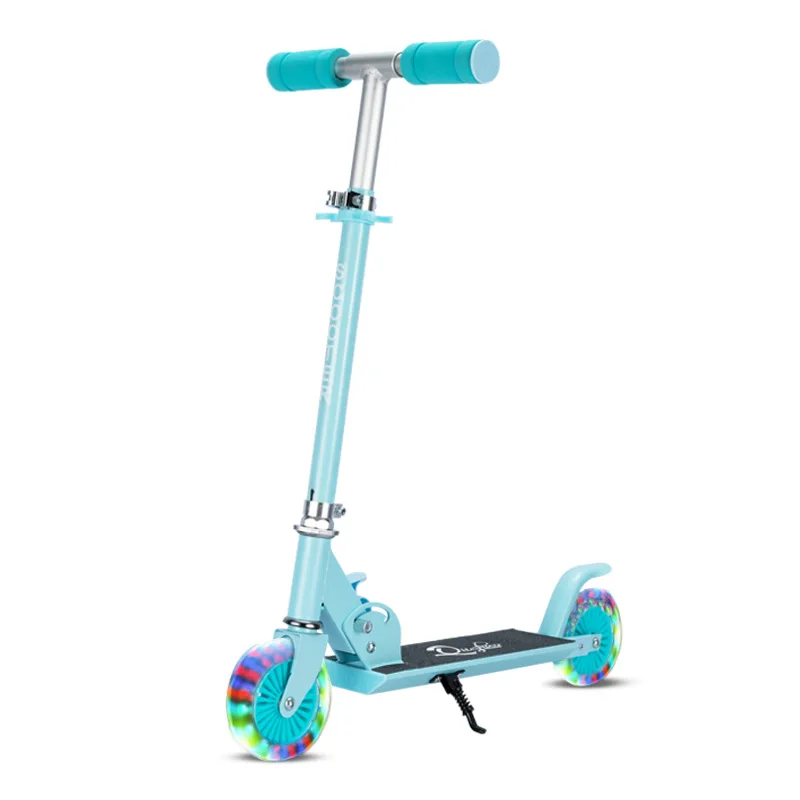 Aluminium alloy kick scooter adjustable children's foot scooter 2 wheels exercise toy for boys girls