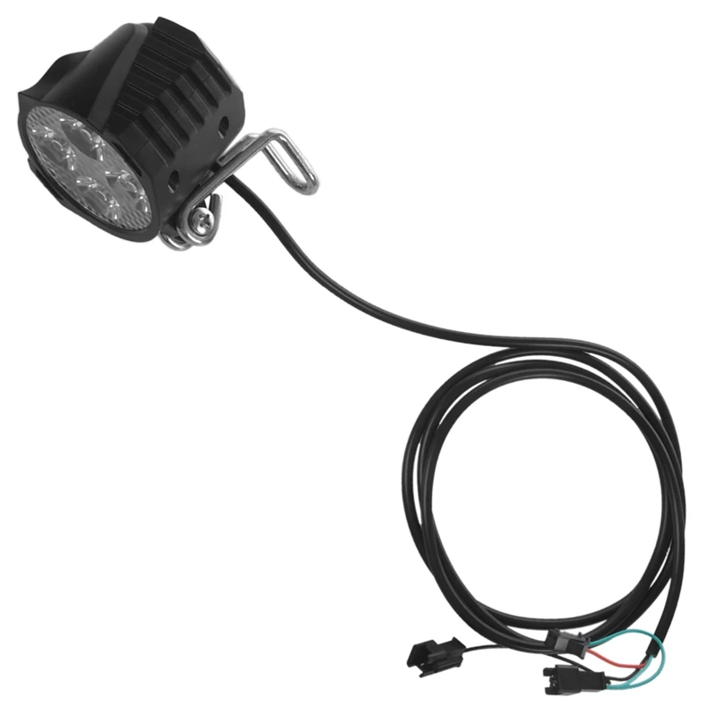 EBikeLedHeadlight12V24V36V48V60V72VBicycleLightwithHorn