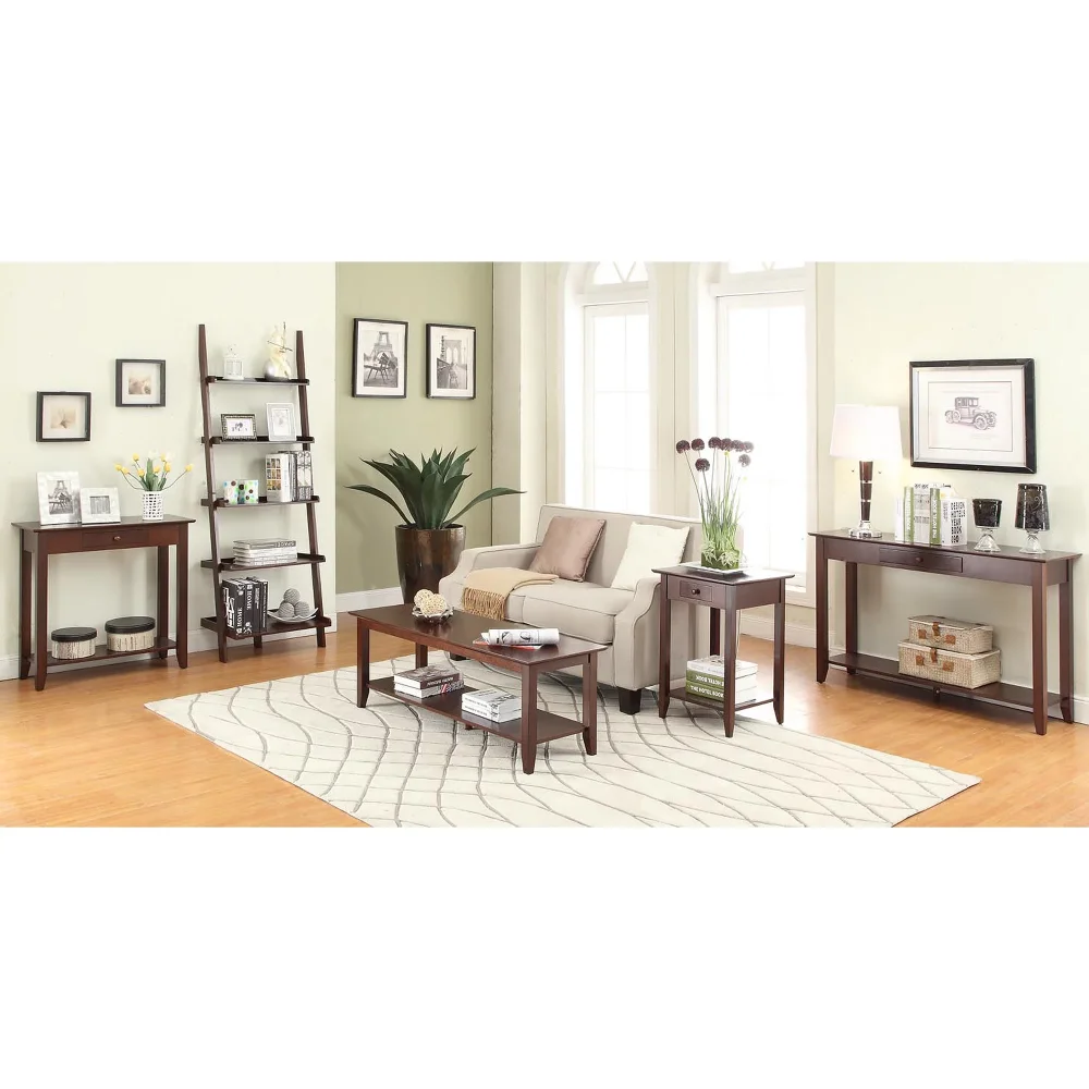 Northridge console table online with 3 stools