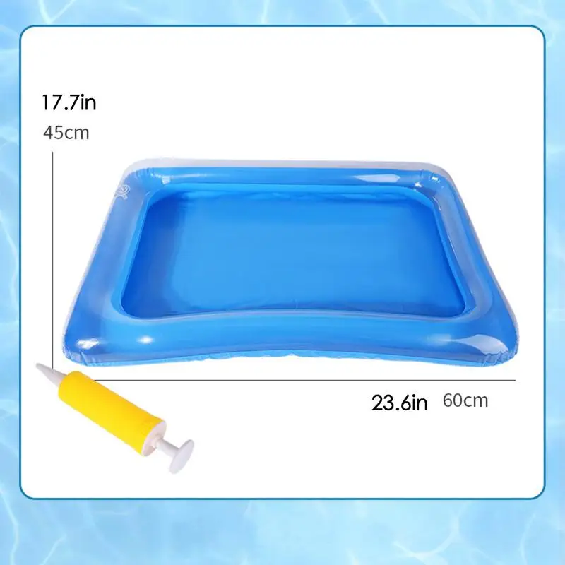 Portable Inflatable Foot Basin Convenient Foot Soaking Bath For Pool Beach Inflatable Wash Basin CollapsiblePool Bath inflatable foot basin