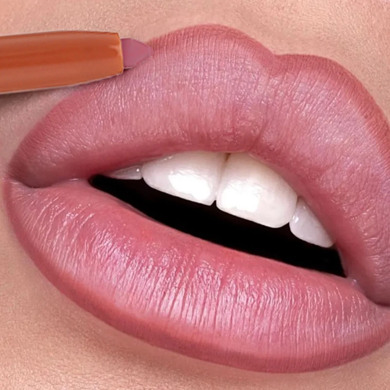 Lipliner Pencil Matte Velvet Lip Liner Pen Outline Lip Shape Lipstick Pen Waterproof Lasting Non-stick Cup Nude Gloss Makeup