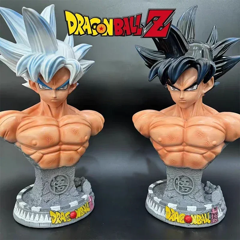 

Фигурка Dragon Ball Z Большой, 45 см, фигурка Сон Гоку, бюст, экшн-фигурка из черных и белых волос, коллекционная статуя из смолы, игрушки, орнамент, подарок