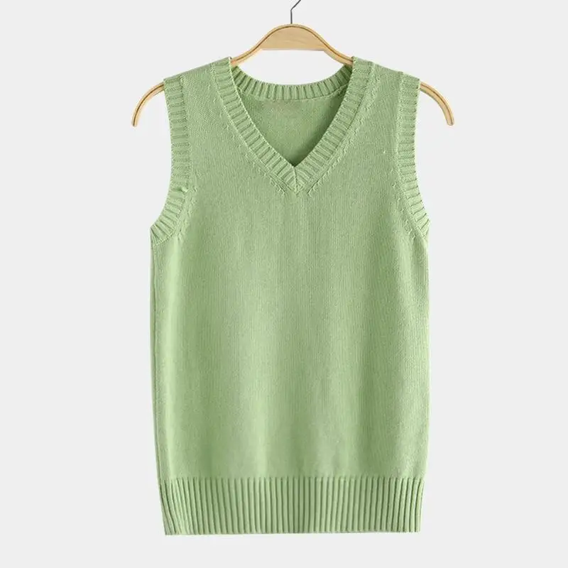 Classic V-Neck Knit Sweater Vest for Preppy Layered Looks — photo 2