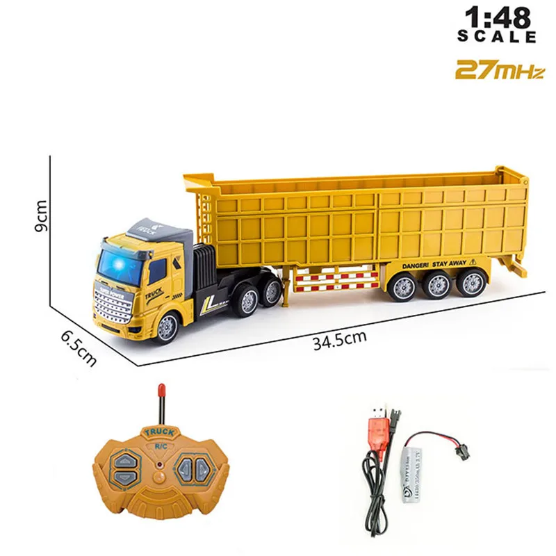 RC Car Children Toys Remote Control model Toys For Boys Radio Control Excavator Dump Truck Bulldozer Electric car Kids Gift rc cars rc trucks rc construction toy