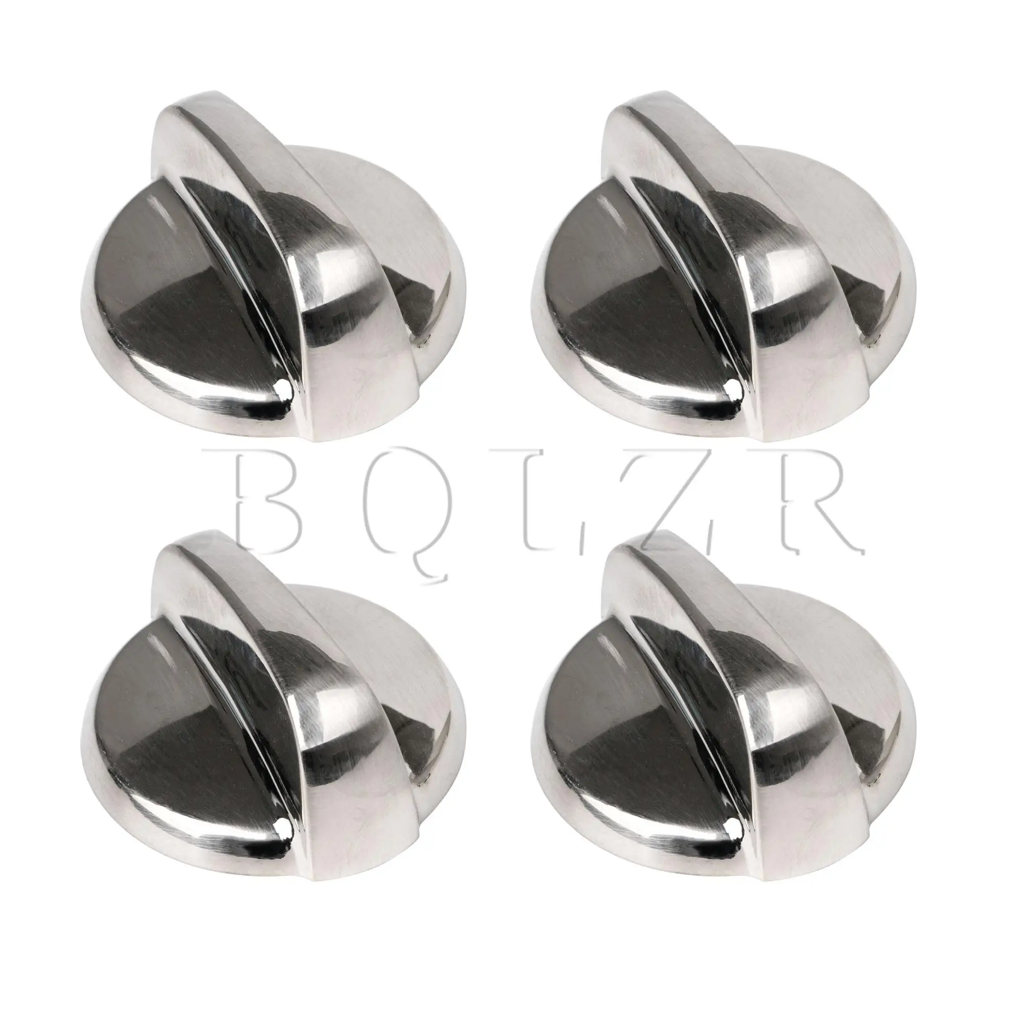 4Pcs Gas Burner Control Knob Replacement for GE 2.2x1.97x0.91inch Chrome