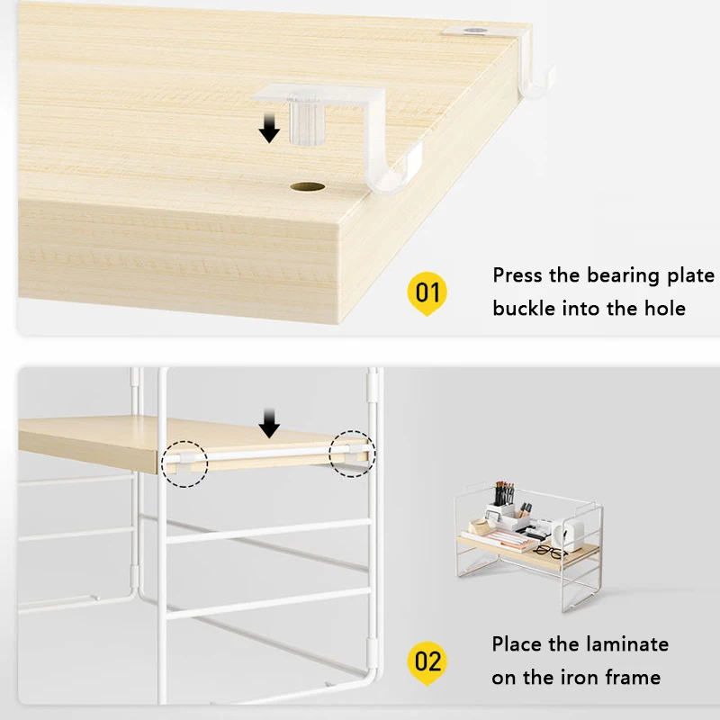 2 Layers Desktop Bookshelf Desk Organizer Book Magazine Stand Shelf Rack Bookcase Stationery Storage Holder office Accessories