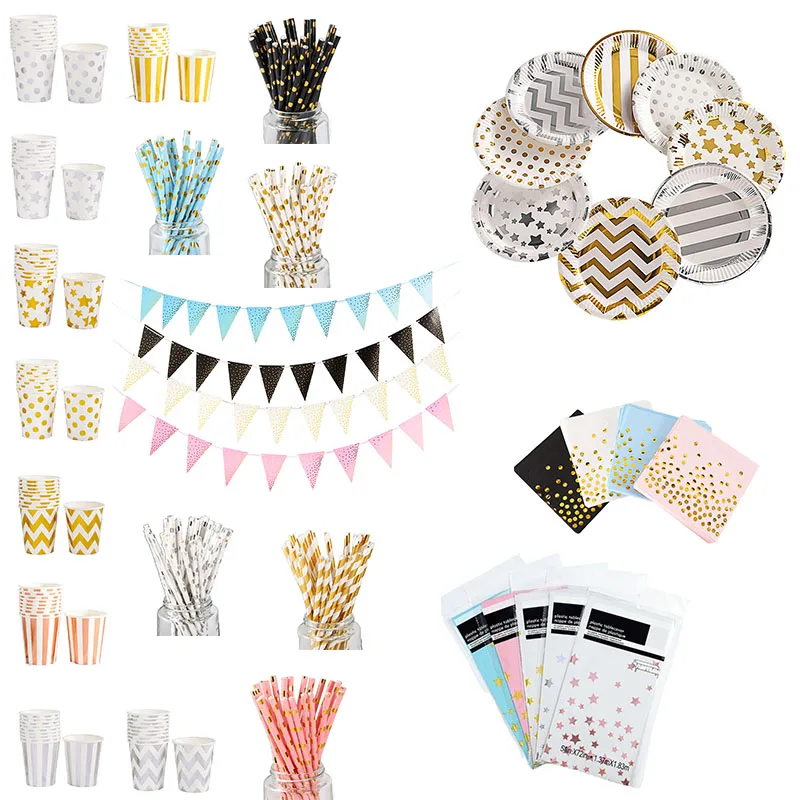

Ynaayu-Disposable Cups and Plates, Napkins, Flag Pulling Set, Outdoor Play, Wedding, Family Gathering, Birthday Party