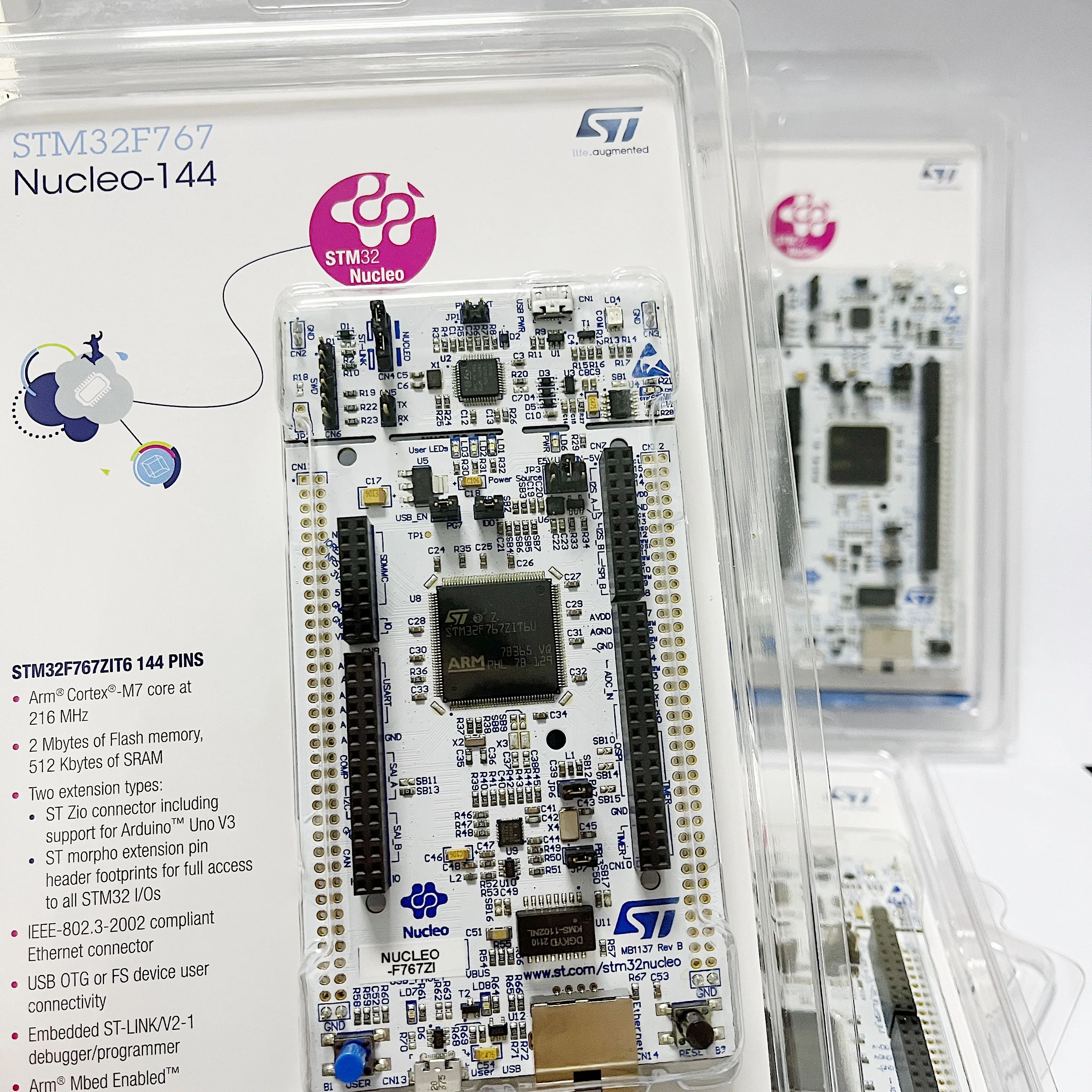 Avadatech Peças Nucleo-f767zi Braço Stm32 Nucleo144 Placa de Demonstração com Stm32f767zi Mcu - Image 3