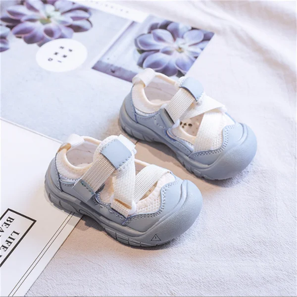 boy sandals fashion 2022 New Summer Kids Sandals Mesh Breathable Shoes For Babies Closed Toe  Fashion Toddler Boys Girls Sneakers child shoes girl Children's Shoes