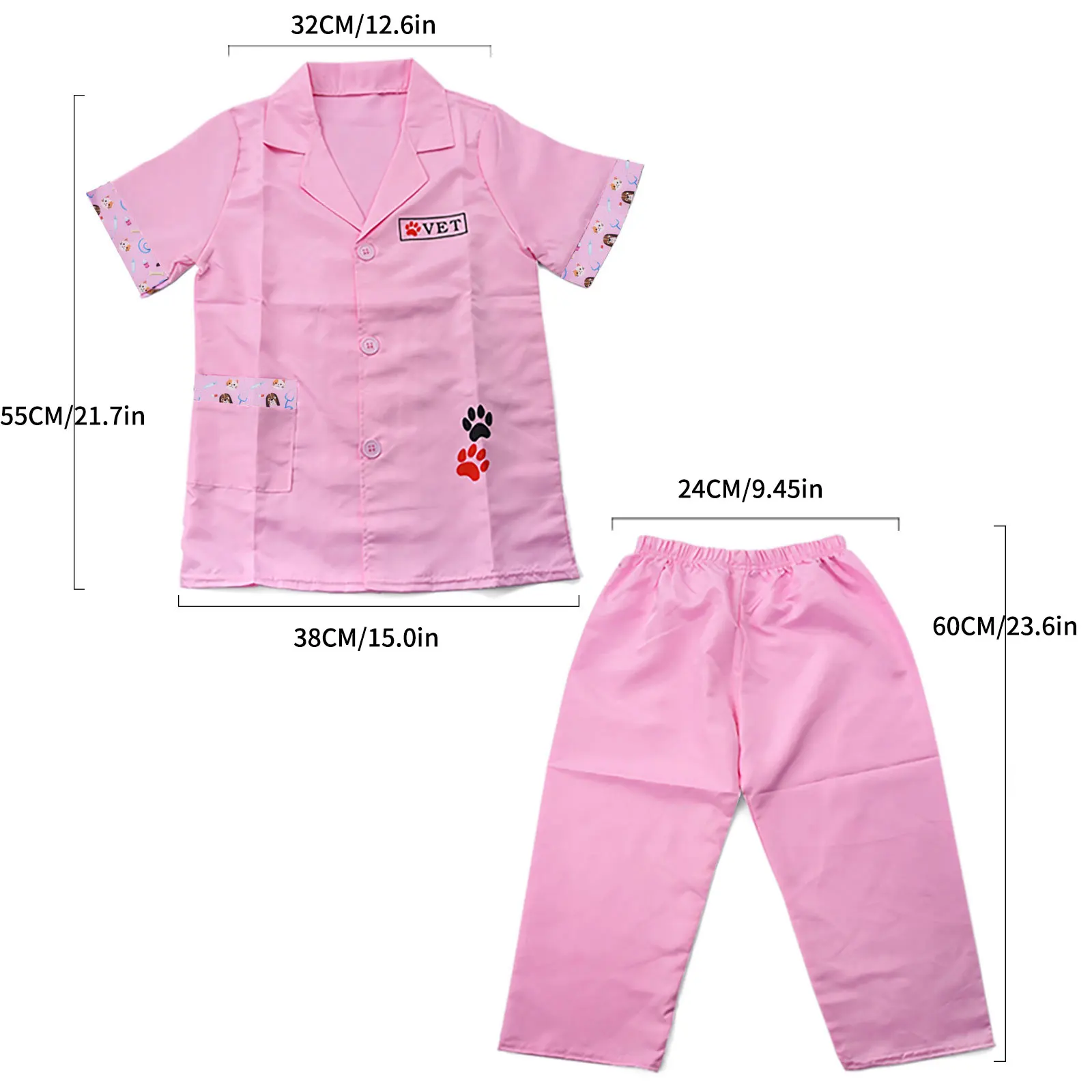 Children's Pet Doctor Role-Play Veterinary Clothing Family Dress Up Toys doctor play set doctor nurse toys doctor toys kit doctor costume