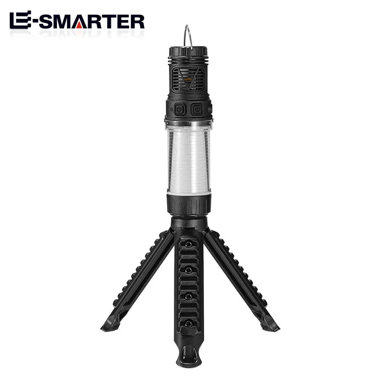 Rechargeable Mini Mosquito Repeller Portable Camping Lamp Magnetic Design Outdoor Backpacking Lighting LED Flashlight with Tripod